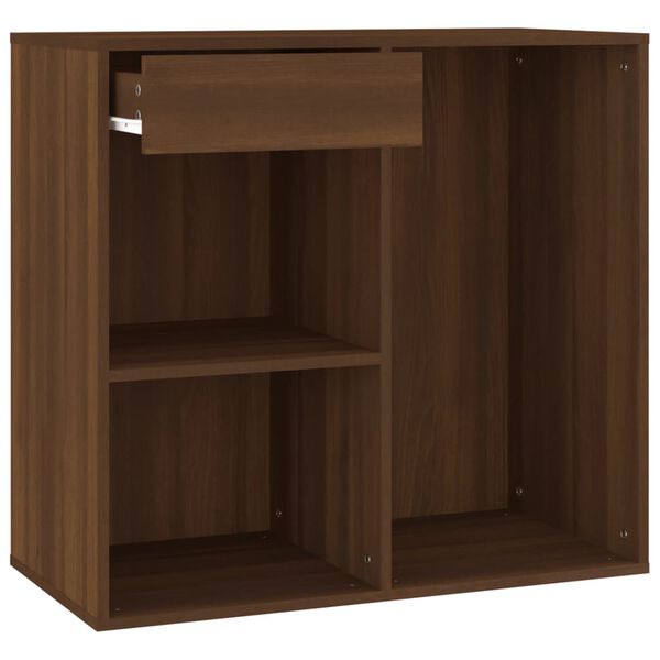 vidaXL Cosmetic Cabinet Brown Oak Engineered Wood 31.5 x 15.7 x 29.5 in