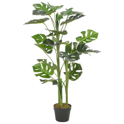 vidaXL Artificial Plant Monstera with Pot Green 39.4"