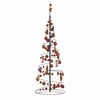 vidaXL LED Christmas Tree Black, Warm White Metal, Plastic 59.1 in tall