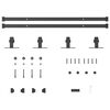 vidaXL Sliding Cabinet Door Kit 59.8 " Carbon Steel
