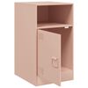 vidaXL Bedside Cabinet Pink Cold-rolled steel Small Bedside Cabinet