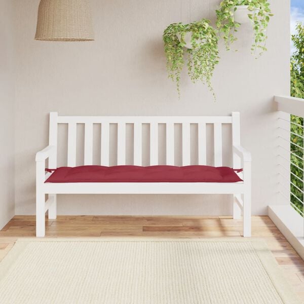 vidaXL Garden Bench Cushion Wine red Oxford fabric (100% polyester)