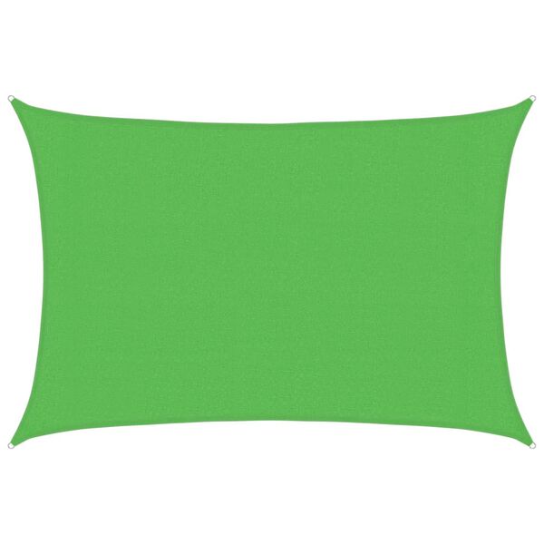 vidaXL Sunshade Sail 1.75 oz/ft&sup2; Light Green 9.8x13.1' HDPE