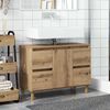vidaXL Sink Cabinet Artisan oak Engineered wood Medium Sink Cabinet