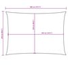 vidaXL Sunshade Sail Oxford Fabric Rectangular 8.2x13.1' White