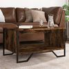 vidaXL Coffee Table Smoked Oak Engineered Wood Medium Coffee Table