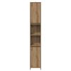 vidaXL Bathroom Cabinet Artisan oak Engineered wood Tall