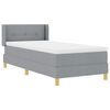 vidaXL Box Spring Bed Light Grey 78.74 x 39.37 in Polyester