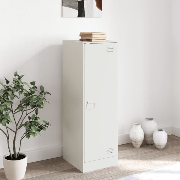 vidaXL Sideboard White Cold-rolled steel Moderate Sideboard