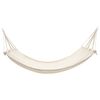 vidaXL Hammock Cream Cotton and Polyester Blend with Wooden Bar Large