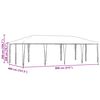 vidaXL Party Tent Green 314.96 x 157.48 x 104.72 in
