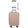vidaXL Suitcase Folding Rose Gold 34 x 23 x 55.5 cm ABS Plastic