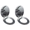 vidaXL WC Toilet Seats 2 pcs with Soft Close Lids MDF Stones Design (2x143928)