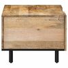 vidaXL Coffee Table Natural Solid mango wood, engineered wood, iron Medium