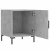 vidaXL Bedside Cabinet Concrete Grey Engineered Wood, Iron