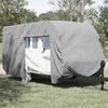 vidaXL Caravan Cover Gray 216.5"x98.4"x86.6" Non-woven Fabric