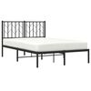 vidaXL Bed Frame Black Powder-coated Steel Full Bed Frame Rectangular