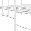 vidaXL Daybed Frame with Headboard White 31.5" x 78.7" Steel