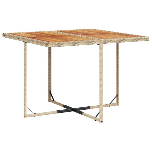 vidaXL Patio Dining Set Set of 4 Beige and Brown