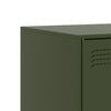 vidaXL TV Cabinet Olive Green Cold-rolled steel Medium TV Cabinet
