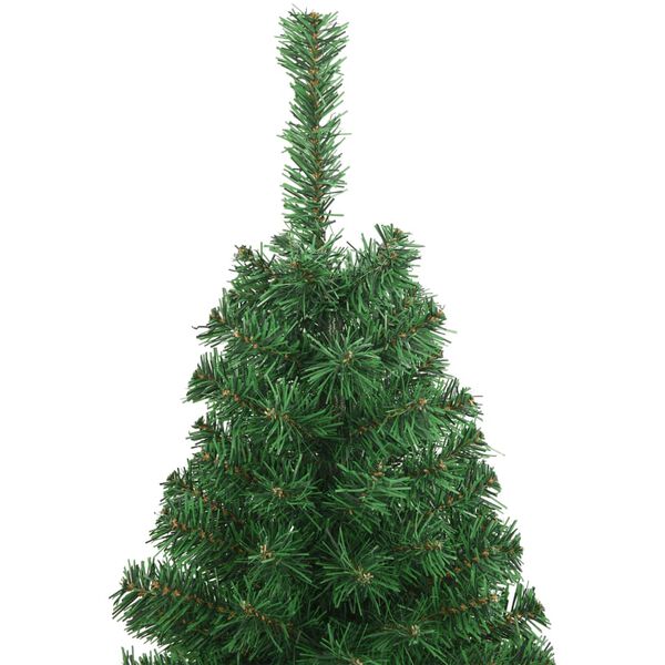 vidaXL Artificial Christmas Tree Green PVC, steel 47.2 in