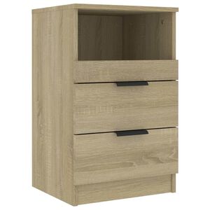 vidaXL Bedside Cabinet Sonoma oak Engineered wood Medium Bedside Cabinet