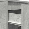vidaXL Bedside Cabinet Concrete Grey Engineered wood 15.0 x 13.4 x 25.6 in
