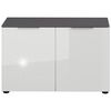 Germania Shoe Cabinet Graphite and White Melamine resin-coated chipboard