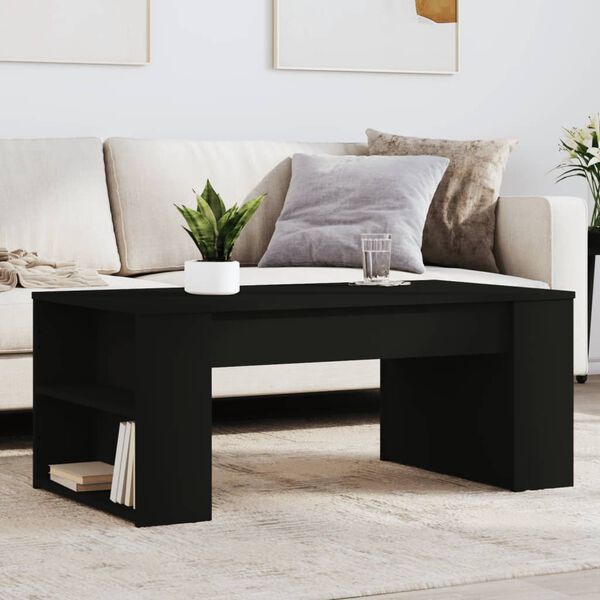 vidaXL Coffee Table Black Engineered wood Small coffee table