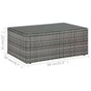 vidaXL Garden Lounge Set Dark Grey