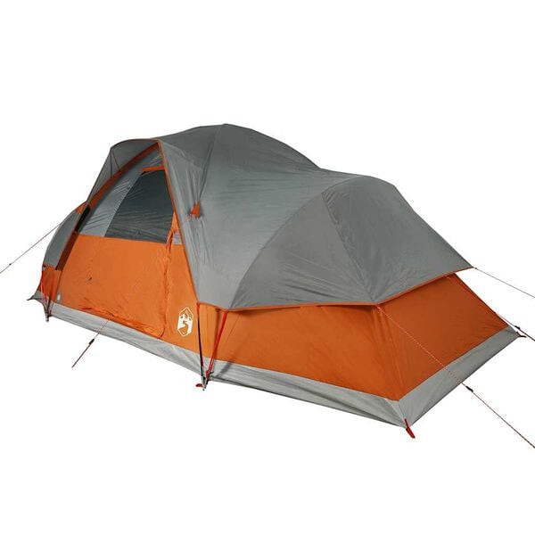 vidaXL Family Tent Dome 9-Person Orange Waterproof