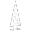 vidaXL Metal Christmas Tree for Decoration Black 70.9"