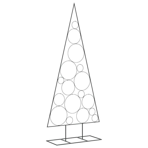 vidaXL Metal Christmas Tree for Decoration Black 70.9"