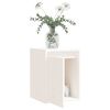 vidaXL Wall Cabinet White Solid Pine Wood 11.8x11.8x15.7 in Wall Cabinet