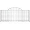 vidaXL Gabion Basket Set of 15 Silver Galvanized iron Large