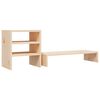vidaXL Monitor Stand 31.9x7.9x11.8" Solid Wood Pine