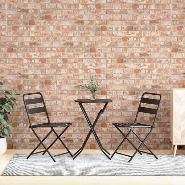 vidaXL 3D Wall Panels with Red Brick Design 10 pcs EPS