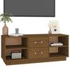 vidaXL TV Cabinet Honey Brown Solid Pine Wood Medium TV Cabinet