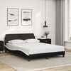 vidaXL Bed Frame Black and White