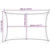 vidaXL Sunshade Sail 1.75 oz/ft&sup2; Rectangular Sand 9.8x13.1' HDPE