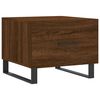 vidaXL Coffee Table Set of 2 Brown Oak Engineered Wood, Iron