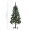 vidaXL Artificial Pre-lit Christmas Tree with Ball Set 59.1"