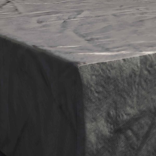 vidaXL Furniture Cover Plain Black 102.36 x 102.36 x 35.43 in 600D