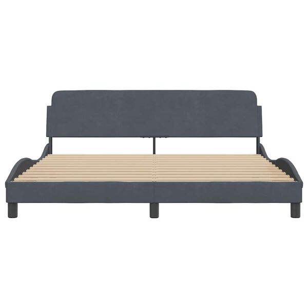 vidaXL Bed Frame Dark Grey