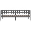 vidaXL Day Bed Grey Solid pine wood Twin
