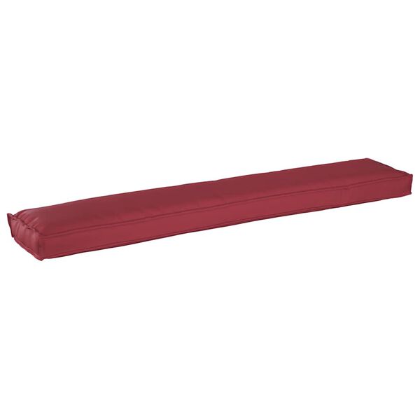 vidaXL Pallet Cushion Wine Red 78.74 x 15.75 x 3.15 in Oxford Fabric