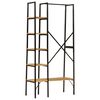 vidaXL Clothes Rack Brown and Black Solid mango wood, iron Compact