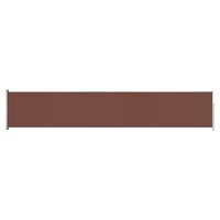 vidaXL Patio Retractable Side Awning 46.1"x236.2" Brown