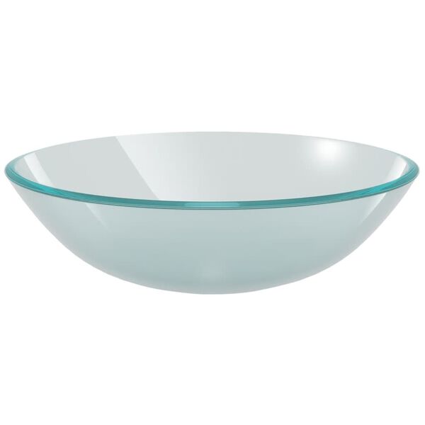 vidaXL Basin Tempered Glass 16.5" Frosted