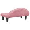 vidaXL Dog Bed Pink 70x52 x 11.8 " Velvet